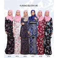 MUSLIMAH BAJU KURUNG LYCRA FELORA V4 with assorted colors