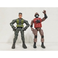 2pcs/lot Lanard the Corps Rucker VS Shrapnel Action Figure W/Accessories 3.75" 02