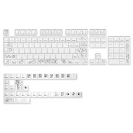 Keycaps Ceramic Custom Height 139 ชิ้นเซ็ตเต็ม Keycaps สำหรับคอมพิวเตอร์ ฮาร์ดแวร์ จอแสดงผล ฮาร์ดแวร