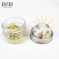 Plastic Head Sewing Box Set Needle Bottle Needle Insert Bag Glass Bottle Polka Dot 2pcs Positioning 