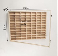 玩具車展示木架 Wooden Display Case with Clear Door