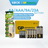 GP Supercell Heavy Duty AA/AAA/9V/23A Battery (20pcs + 20pcs)(KOOK)