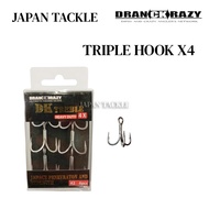 DRANCKRAZY TREBLE HOOK X4