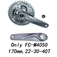 Shimano Alivio M4050 T4060 27S bike crankset 22-30-40T 22-32-44T 170mm 3*9 speed 40t 44t Hollow bicy