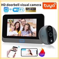 Tuya remote control monitoring video doorbell smart home wireless WiFi rechargeable 1080P HD video intercom doorbell