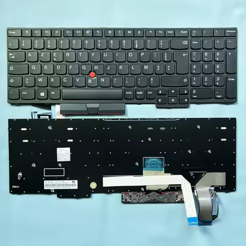 E580 French Keyboard for LENOVO Thinkpad E580 E585 E590 E595 T590 P53S L580 L590 P52 P72 P53 P73 T15
