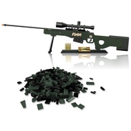 1:1 Building Blocks Gun Set,AWM Model Gun of Mini Bricks,DIY Assembling Building Toys Guns for Boys
