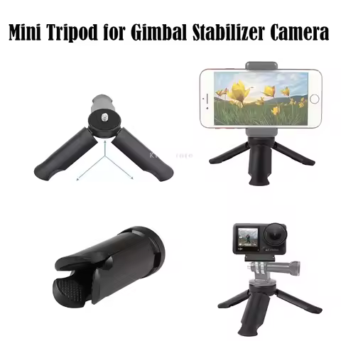 Mini Tripod for DJI Action 4 Camera Handheld Gimbal Stabilizer Holder Stand for Gopro 12 11 Insta360