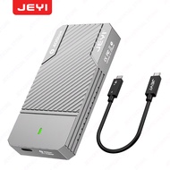 JEYI 40อะแดปเตอร์ Gbps USB 4.0ม. 2 NVMe SSD แบบ M2กับ Type-C 4.0เคสโซลิดสเตทไดรฟ์ใช้ได้กับ Thunderbo