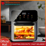 【winnereco】Touch Screen Air Fryer 0-60min Timing Electric Fryer Visible Window Smokeless Fryer for D