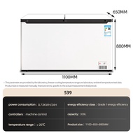 Snowflk Chest Freezer 339L Peti Freezer Murah Deep Freezer Peti Sejuk Beku Media Frezer Besar