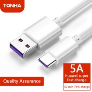 【Clearance】TONHA 5A USB Type C Cable For Huawei P40 P30 P20 Mate 40 30 20 X2 nova 7 8 Pro Mobile Phone Charger Fast Charging USB C Cable