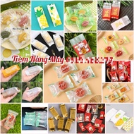 Bag for pineapple cake, brown rice cake 30g, 50g 7x12, 5x12cm (BAG DOES NOT INCLUDE TRAY)