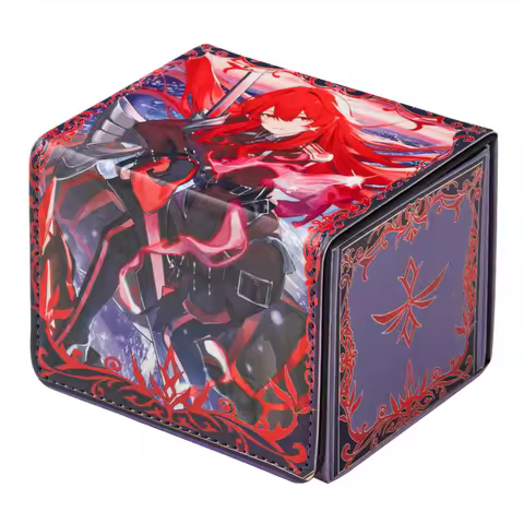 Yugioh Exosister Karmael Deck Box Yu-Gi-Oh! TCG OCG Trading Cards Pu Leather Storage Box 100+