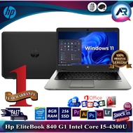 ULTRABOOK HP ELITBOOK 840 G1 INTEL CORE I5-4300 / 840 G2 i5-5300U / 840 G3 INTEL CORE I5-6300U / 840
