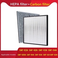 Compatible HEPA Activated Carbon Filter for Toshiba Air Purifiers Fits CAF-E2A CAF-G30 CAF-G2A CAF-E