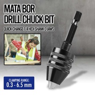 MATA WREOW Drill Chuck Bit Quick Change 1/4 Hex Shank 3 Jaws - WR091