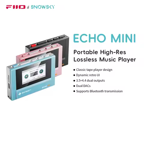 SnowSky/FiiO Echo Mini HiFi Bluetooth MP3 Pure Music Player, 15Hours Playback, 3.5mm/4.4mm Headphone