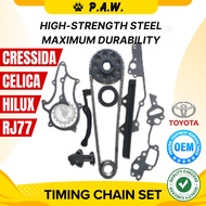 96S Toyota Celica Cressida 1982 21R; RJ77 Hilux 20R 22R Chain (TY108/KA-05) GloBelt Timing Chain Set