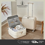 Front Opening Luggage 18/20 Inch Deep Capacity Light Small Beg Mini Luggage Bag Travel Cabin Suitcas