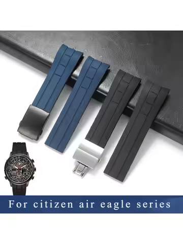 Non-Dust Silicone Watch Strap for Citizen City Watch Band Air Eagle Jy8030-83e 8033 8035 2 Generatio
