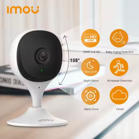 IMOU Cue 2E 2MP Wifi Security Camera Monitor Night Vision Human Detection IP Camera Indoor Security 