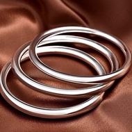 Silver Bracelet Solid New Style Plain Ring Female Genuine Small Ring Bracelet Silver Bracelet s9999 