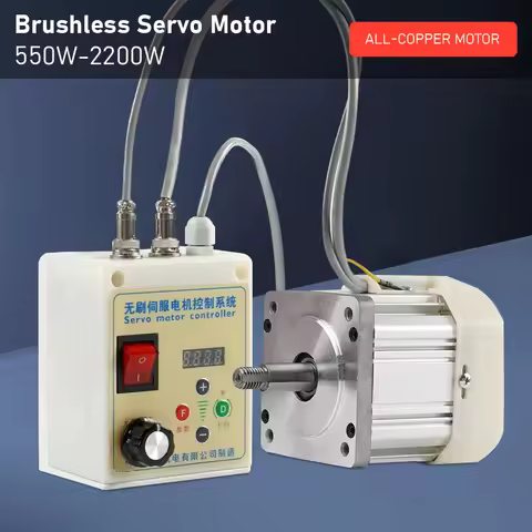 TUNGFULL 220V Brushless Servo Motor Kit for Lathe Machinery - 550W 750W 1100W 2200W High-Power Servo