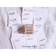 M Studio by Penny Fei - Geometric Series Rubber Stamps (4 designs)