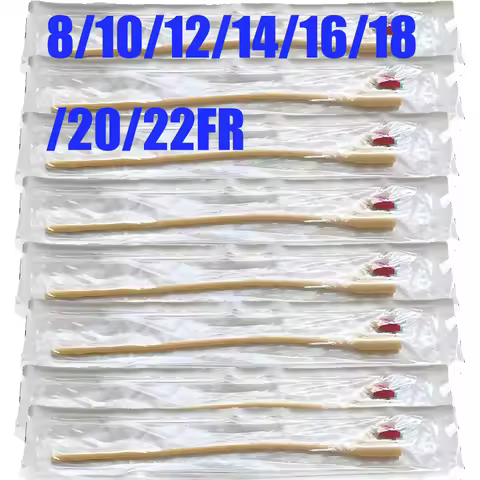 2 Way Balloon Latex Foley Catheter Sterilized Urethral Latex Catheter with Soft Valve Disposable Ste