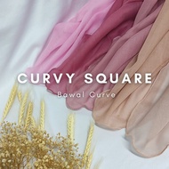 Bawal Curve B45 (2) by Reeneehq | Bawal Bucu Bulat | Bawal Curve | Tudung Curve | Bawal Nikah | Bawa