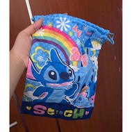 Disney jp stitch drawstring pouch