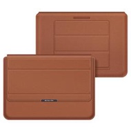 GMO  2免運Apple蘋果MacBook Pro Air 13吋翻蓋折疊支架電腦包平板保護包筆電包棕色收納包
