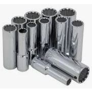 LONG SOCKET/HAND SOCKET/DEEP SOCKET -1/2'' -12PT ( 9mm )