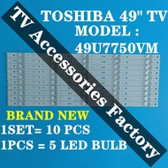 TOSHIBA 49U7750VM TV LED BACKLIGHT BAR READY STOCK 49U7750