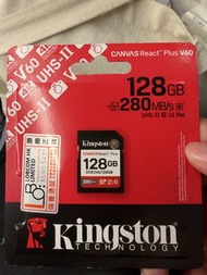 Kingston Canvas React Plus V60 128GB SDXC 卡