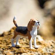 Safari Ltd. Patung Beagle - Model Plastik Terperinci 2.5" - Mainan Pendidikan yang Menarik untuk Kan