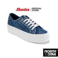 Bata บาจา North Star รองเท้าผ้าใบสนีคเกอร์แบบผูกเชือก สำหรับผู้หญิง สีน้ำเงิน รหัส 5209145