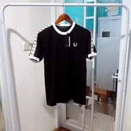 Fred Perry- t-shirt white sport authentic taped ringer-kaos Pria Fred Perry Ralpict