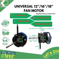 UNIVERSAL FAN MOTOR FOR 12/16/18 INCH TABLE/STAND/WALL FAN MIDEA/ELBA/FABER/ISONIC/PENSONIC/KHIND/SH