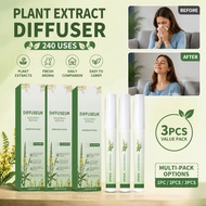 Herbal Inhaler Stick 1.5ml – Nasal with Menthol & Borneol for Freshness & Focus, Upgraded Tongkat Pe