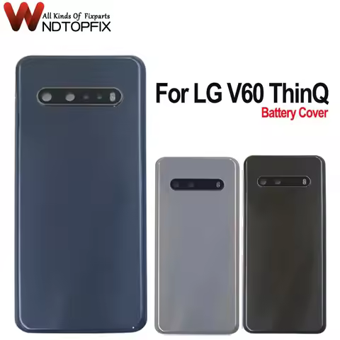 High Quality 6.8" For LG V60 ThinQ Battery Cover Back Glass Housing Back Case Backshell For LG V60 T