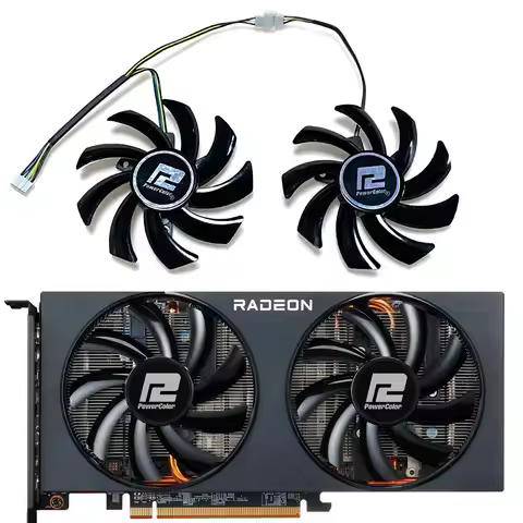 NEW 85MM 4PIN POWERCOLOR 6700、6650XT、6600XT、6600、6500XT FAN,For POWERCOLOR RX 5700XT、5600XT、5500XT V