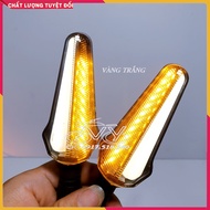 Cặp Xi Nhan Led L21 Hàng 1-1 (3 dây) Hiệu Ứng Chạy Đuổi Audi Chân Ốc 10 Ly Chống Gãy (Giá 1 Đôi)