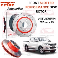 TRW XPS FRONT SLOTTED PERFORMANCE DISC ROTOR TOYOTA HILUX KUN25 2.5D (1 pair, sepasang)