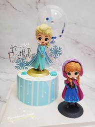 Elsa 冰雪公主造型蛋糕