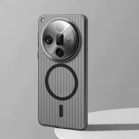 For OPPO Find X8 Ultra X8S Plus Case Frosted Lce Corrugated Transparent Magnetic PC Shockproof Cover