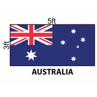 Australia Flag 3x5ft, Bendera Australia 3x5ft, Polyester