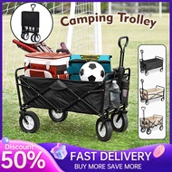 150L Outdoor Trolley Foldable Wagon Camping Trolley Outdoor Foldable Wagon Trolley Camping Wagon Too