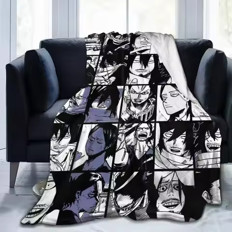Aizawa Shota Soft Warm Blanket Flannel Fleece Blanket Soft Micro-Velvet Blanket Plush Bed Sofa Livin
